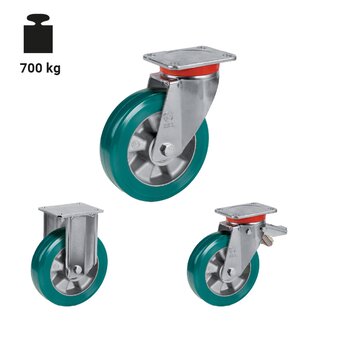 TR-62-EP-Roues avec montures pour charges extra-lourdes